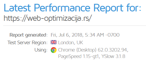 gtmetrix test